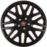 Set 4 Capace Roti 15 inchi (R15) Dakar Negru, Compatibile Cu Fiat