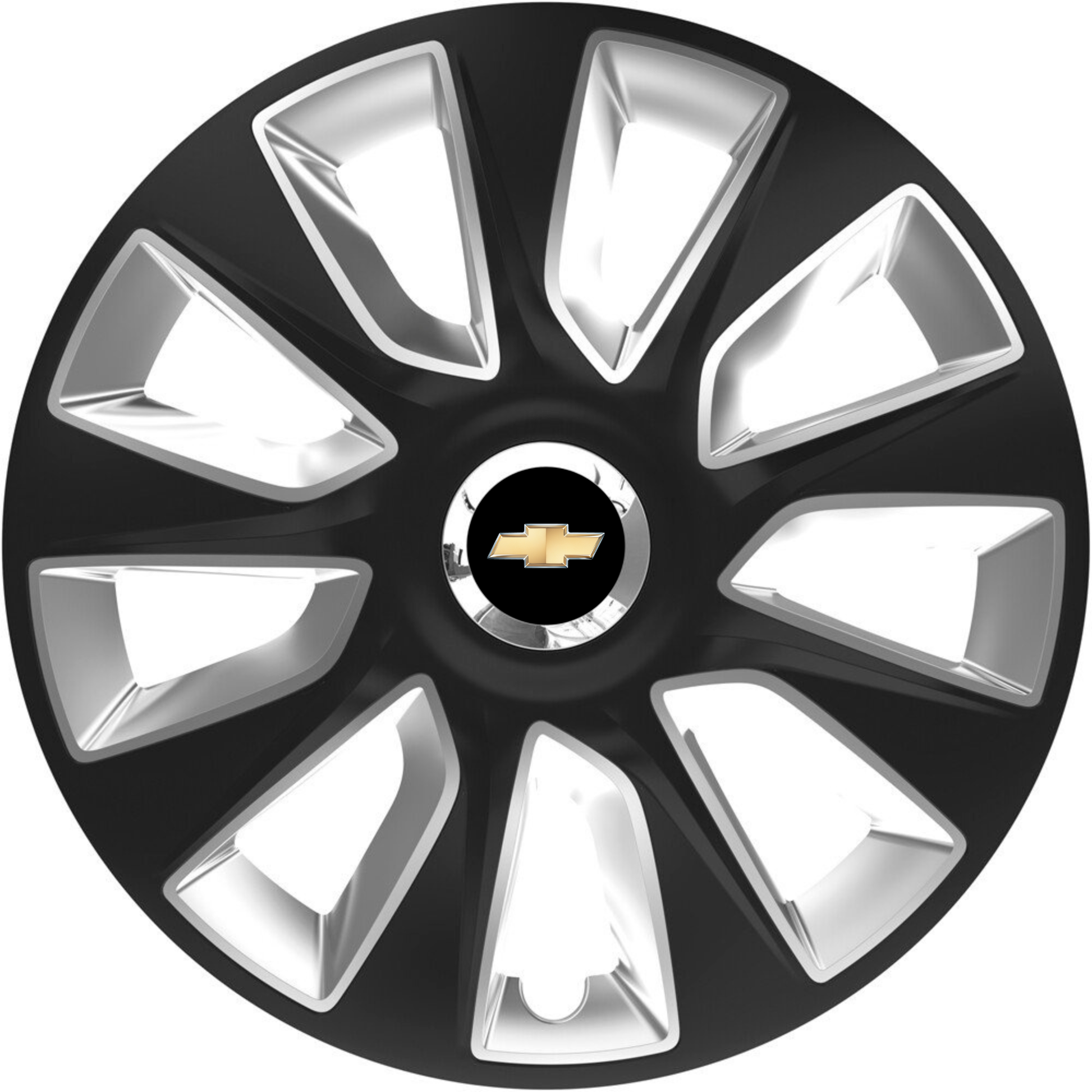 Set 4 Capace Roti 17 inchi (R17) Stratos Gri-Negru, Compatibile Cu Chevrolet