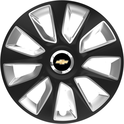 Set 4 Capace Roti 17 inchi (R17) Stratos Gri-Negru, Compatibile Cu Chevrolet