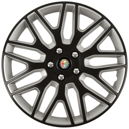 Set 4 Capace Roti 16 inchi (R16) Dakar Negru-Gri, Compatibile Cu Alfa Romeo