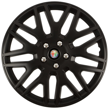 Set 4 Capace Roti 17 inchi (R17) Dakar Negru, Compatibile Cu Alfa Romeo