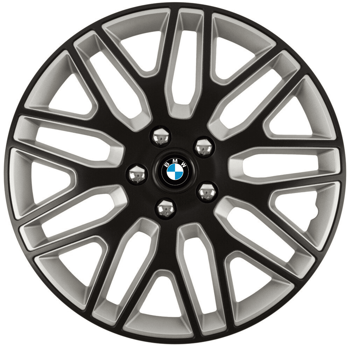 4 db Dakar Fekete-Szürke Keréktárcsa Takaró 17 col (R17), BMW Kompatibilis