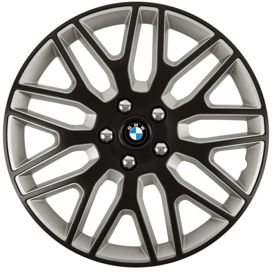 4 db Dakar Fekete-Szürke Keréktárcsa Takaró 17 col (R17), BMW Kompatibilis