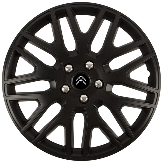 Set 4 Capace Roti 17 inchi (R17) Dakar Negru, Compatibile Cu Citroen