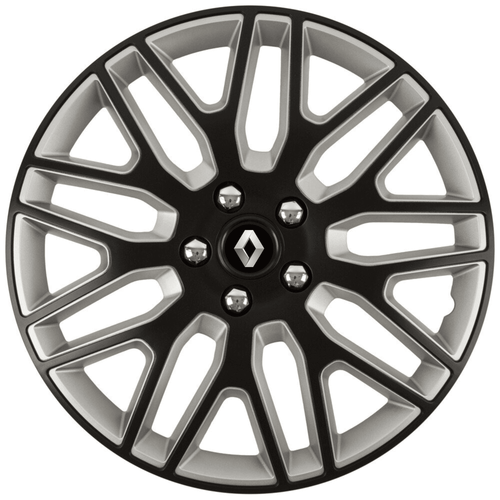 Set 4 Capace Roti 14 inchi (R14) Dakar Negru-Gri, Compatibile Cu Renault