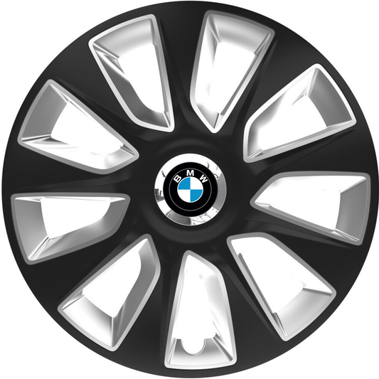 Set 4 Capace Roti 17 inchi (R16) Stratos Gri-Negru, Compatibile Cu BMW