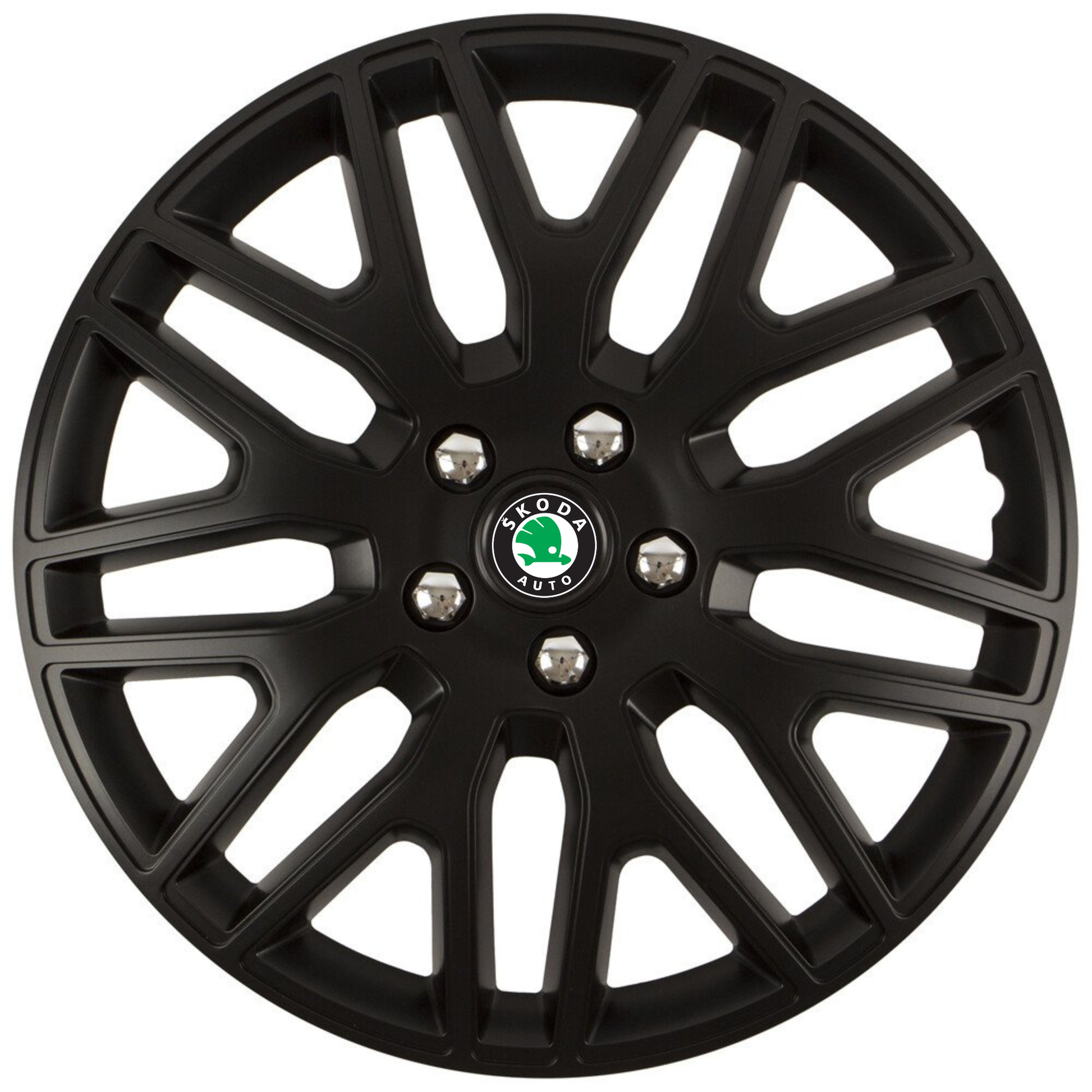 Set 4 Capace Roti 17 inchi (R17) Dakar Negru, Compatibile Cu Skoda