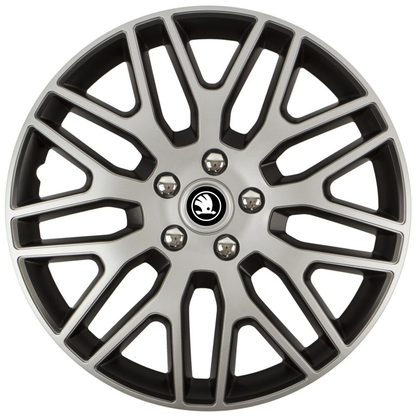 Set 4 Capace Roti 16 inchi (R16) Dakar Gri-Negru, Compatibile Cu Skoda Nou