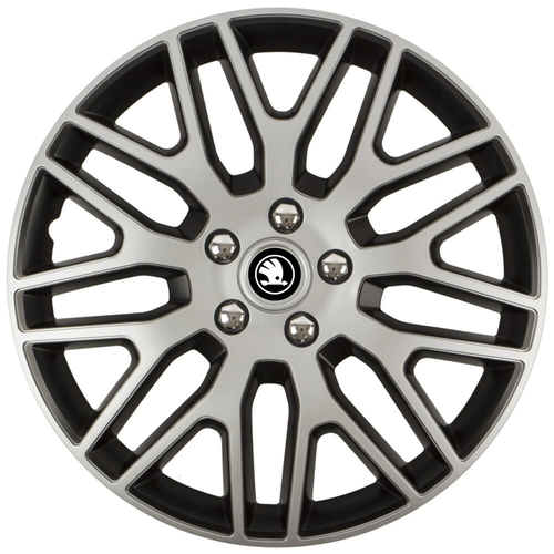 Set 4 Capace Roti 16 inchi (R16) Dakar Gri-Negru, Compatibile Cu Skoda Nou