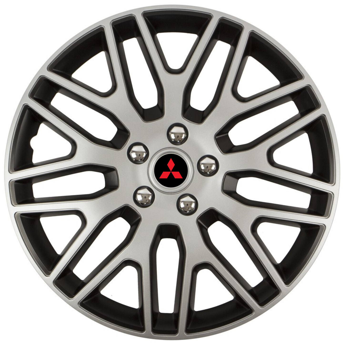 Set 4 Capace Roti 16 inchi (R16) Dakar Gri-Negru, Compatibile Cu Mitshubisi