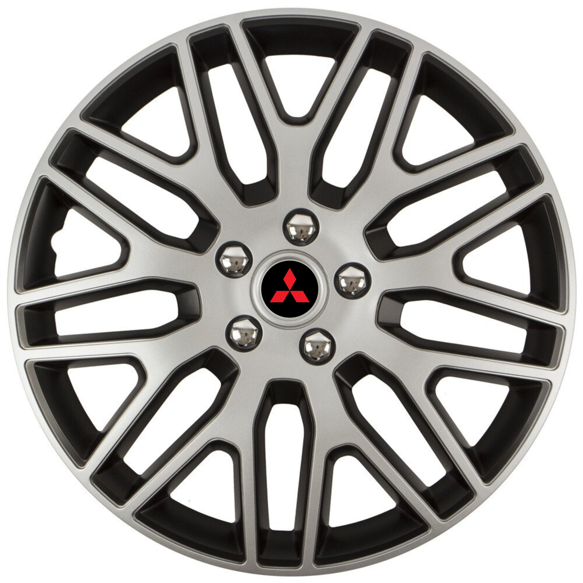 Set 4 Capace Roti 14 inchi (R14) Dakar Gri-Negru, Compatibile Cu Mitshubisi