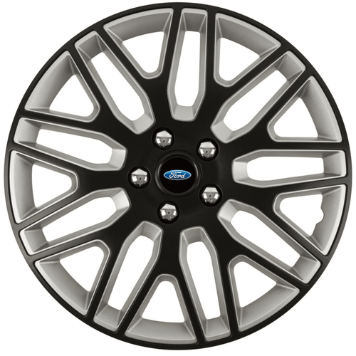 Set 4 Capace Roti 15 inchi (R15) Best Alb-Negru, Compatibile Cu Ford