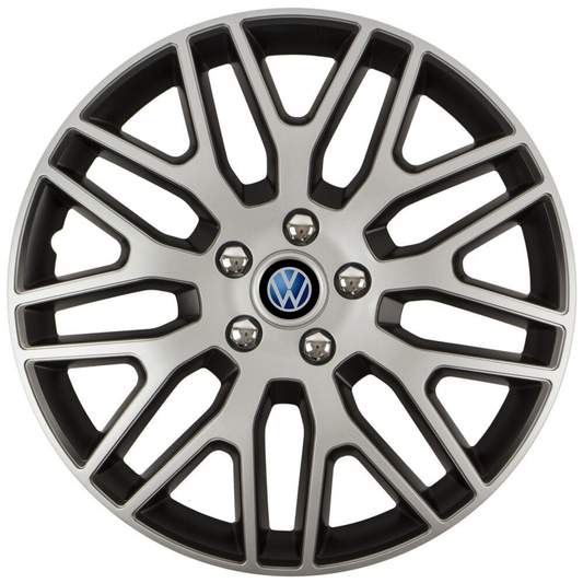 Set 4 Capace Roti 14 inchi (R14) Dakar Gri-Negru, Compatibile Cu Volkswagen