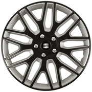 Set 4 Capace Roti 15 inchi (R15) Dakar Negru-Gri, Compatibile Cu Seat