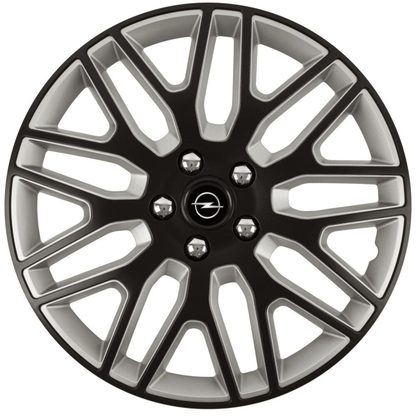 Set 4 Capace Roti 14 inchi (R14) Best Alb-Negru, Compatibile Cu Opel