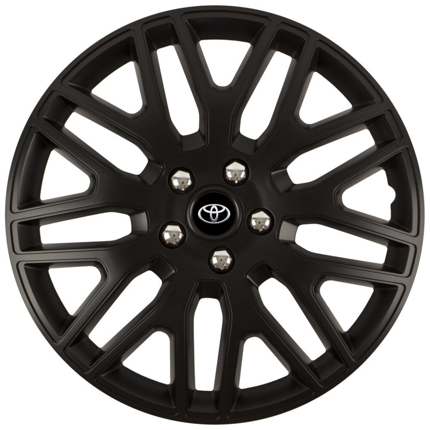 Set 4 Capace Roti 15 inchi (R15) Dakar Negru, Compatibile Cu Toyota