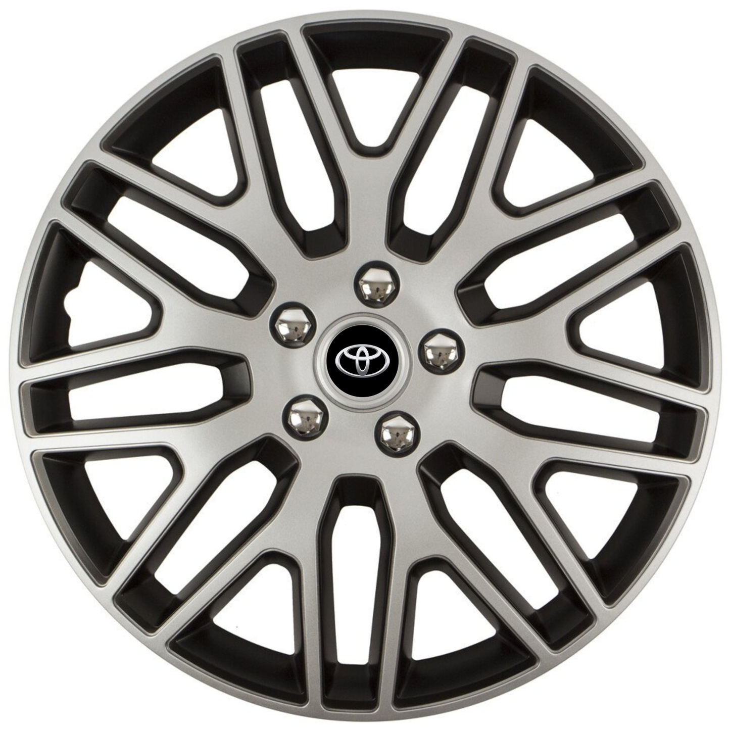 Set 4 Capace Roti 16 inchi (R16) Dakar Gri-Negru, Compatibile Cu Toyota