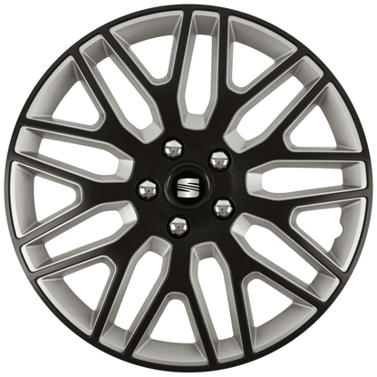 Set 4 Capace Roti 14 inchi (R14) Dakar Negru-Gri, Compatibile Cu Seat