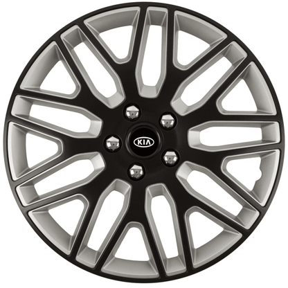 Set 4 Capace Roti 15 inchi (R15) Best Alb-Negru, Compatibile Cu Kia