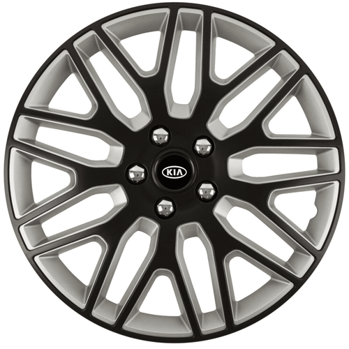 Set 4 Capace Roti 15 inchi (R15) Best Alb-Negru, Compatibile Cu Kia