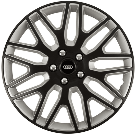 Set 4 Capace Roti 15 inchi (R15) Dakar Negru-Gri, Compatibile Cu Audi