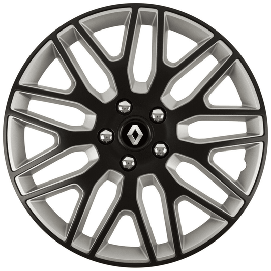 Set 4 Capace Roti 16 inchi (R16) Dakar Negru-Gri, Compatibile Cu Renault