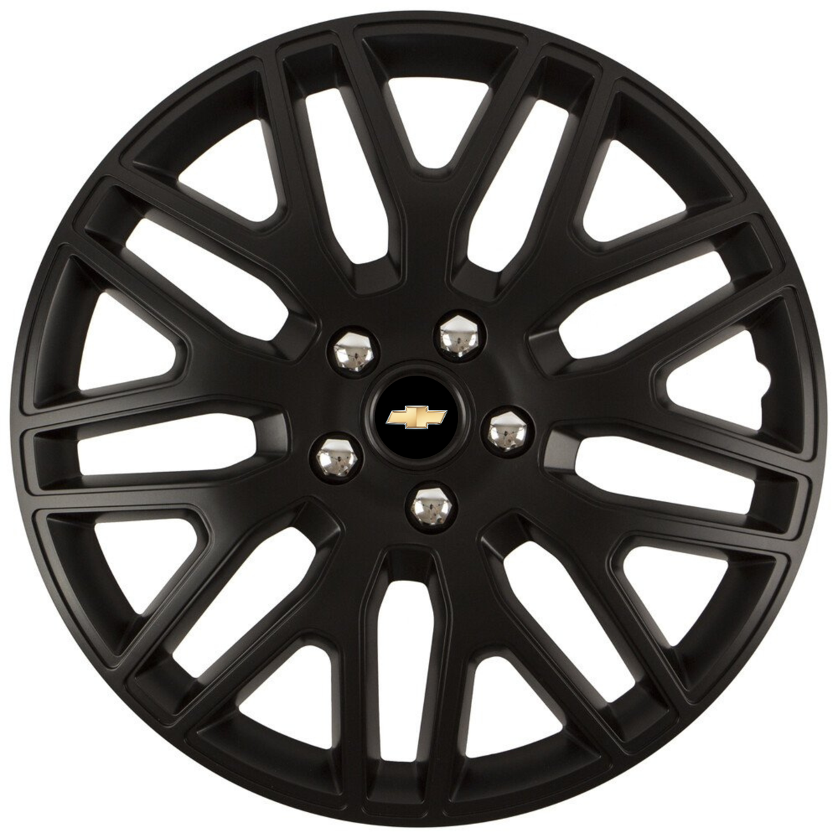 Set 4 Capace Roti 15 inchi (R15) Dakar Negru, Compatibile Cu Chevrolet