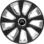 Set 4 Capace Roti 17 inchi (R17) Stratos Gri-Negru, Compatibile Cu Citroen