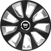 Set 4 Capace Roti 17 inchi (R16) Stratos Gri-Negru, Compatibile Cu Dacia