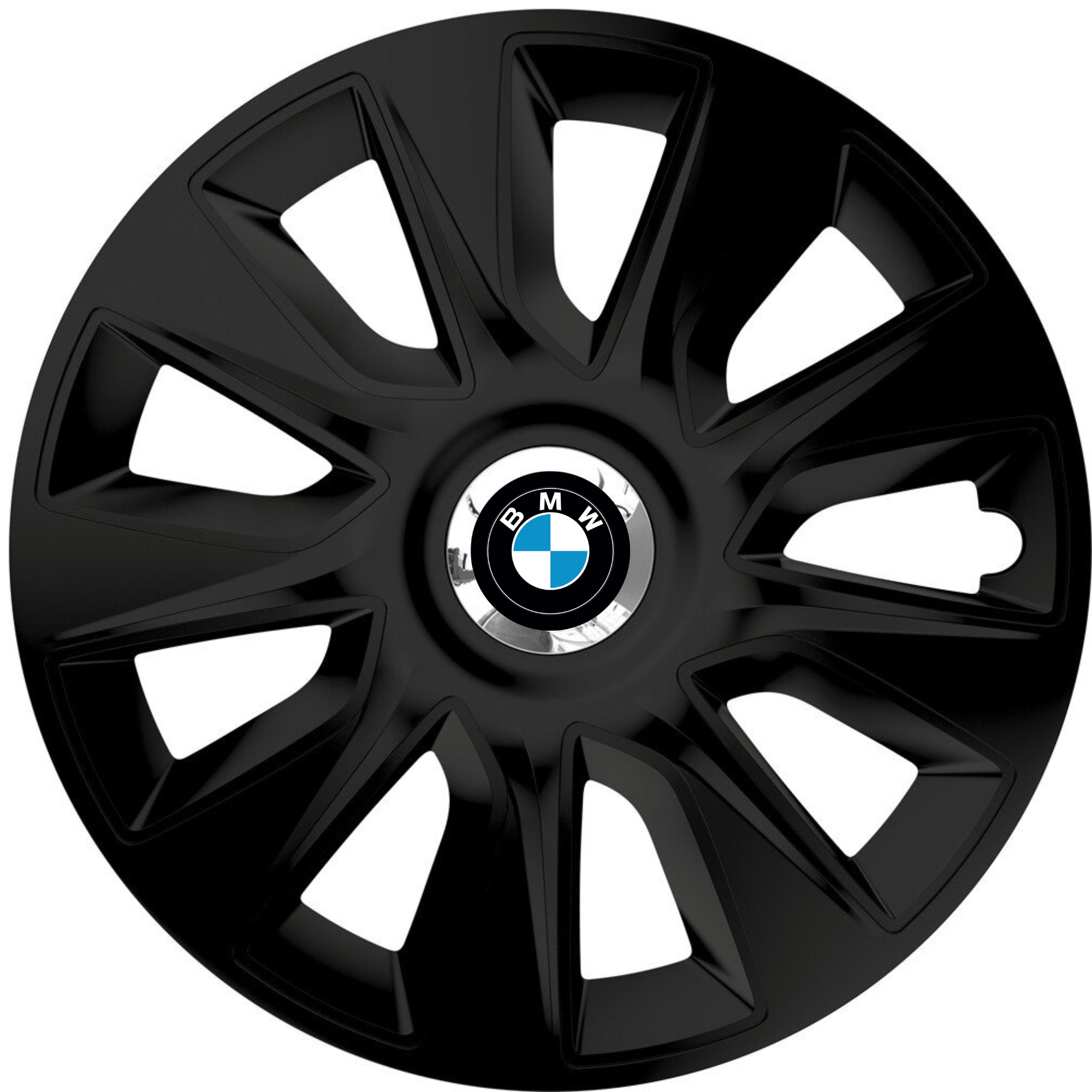 Set 4 Capace Roti 15 inchi (R15) Stratos Negru, Compatibile Cu BMW