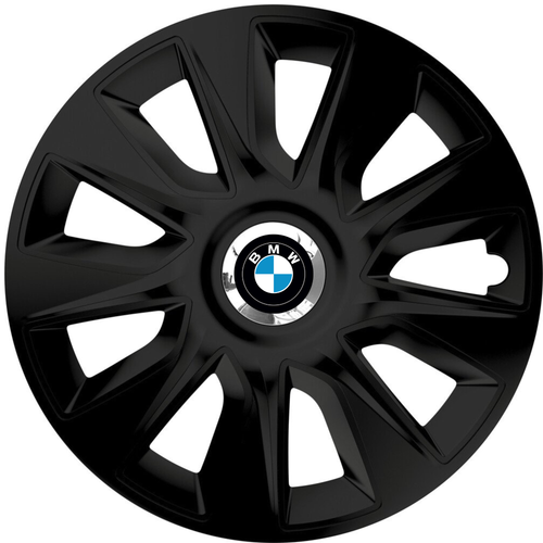 Set 4 Capace Roti 15 inchi (R15) Stratos Negru, Compatibile Cu BMW