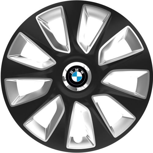 Set 4 Capace Roti 17 inchi (R17) Stratos Gri-Negru, Compatibile Cu BMW