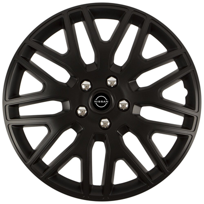 Set 4 Capace Roti 15 inchi (R15) Dakar Negru, Compatibile Cu Nissan Nou