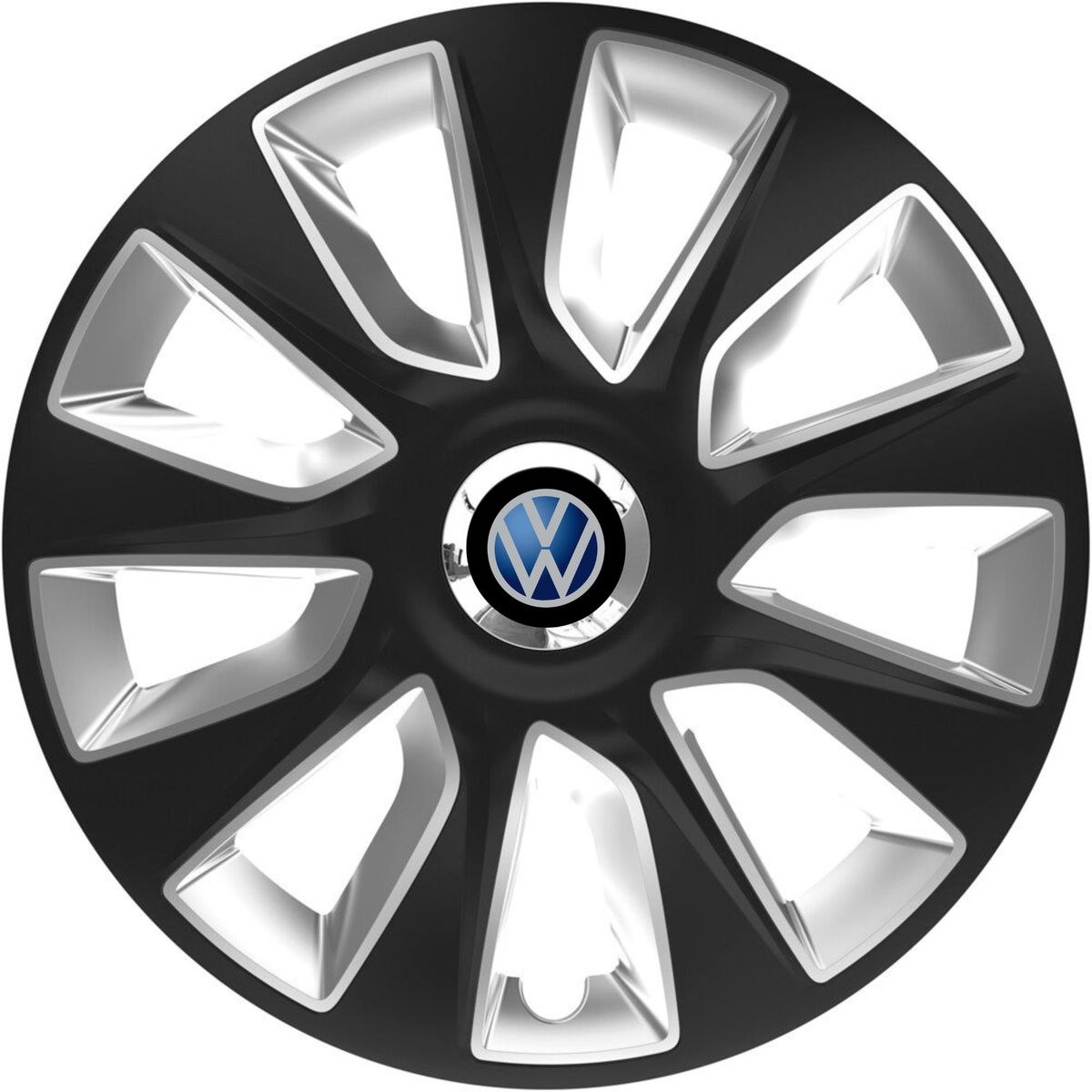 Set 4 Capace Roti 17 inchi (R17) Stratos Gri-Negru, Compatibile Cu Volkswagen