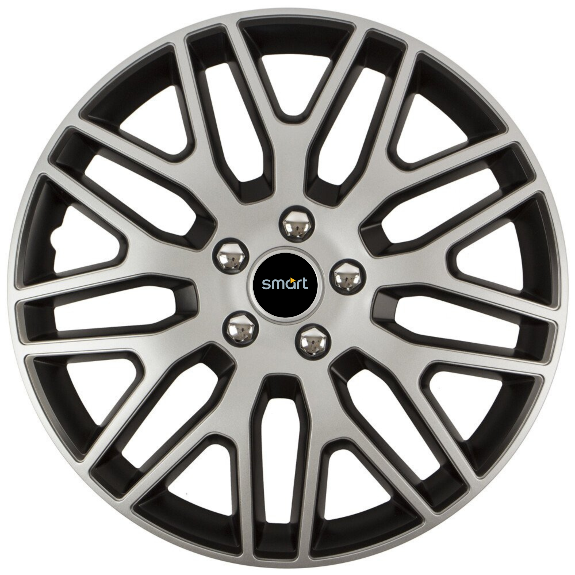 Set 4 Capace Roti 16 inchi (R16) Dakar Gri-Negru, Compatibile Cu Smart