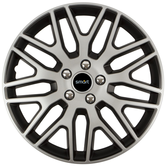 Set 4 Capace Roti 16 inchi (R16) Dakar Gri-Negru, Compatibile Cu Smart