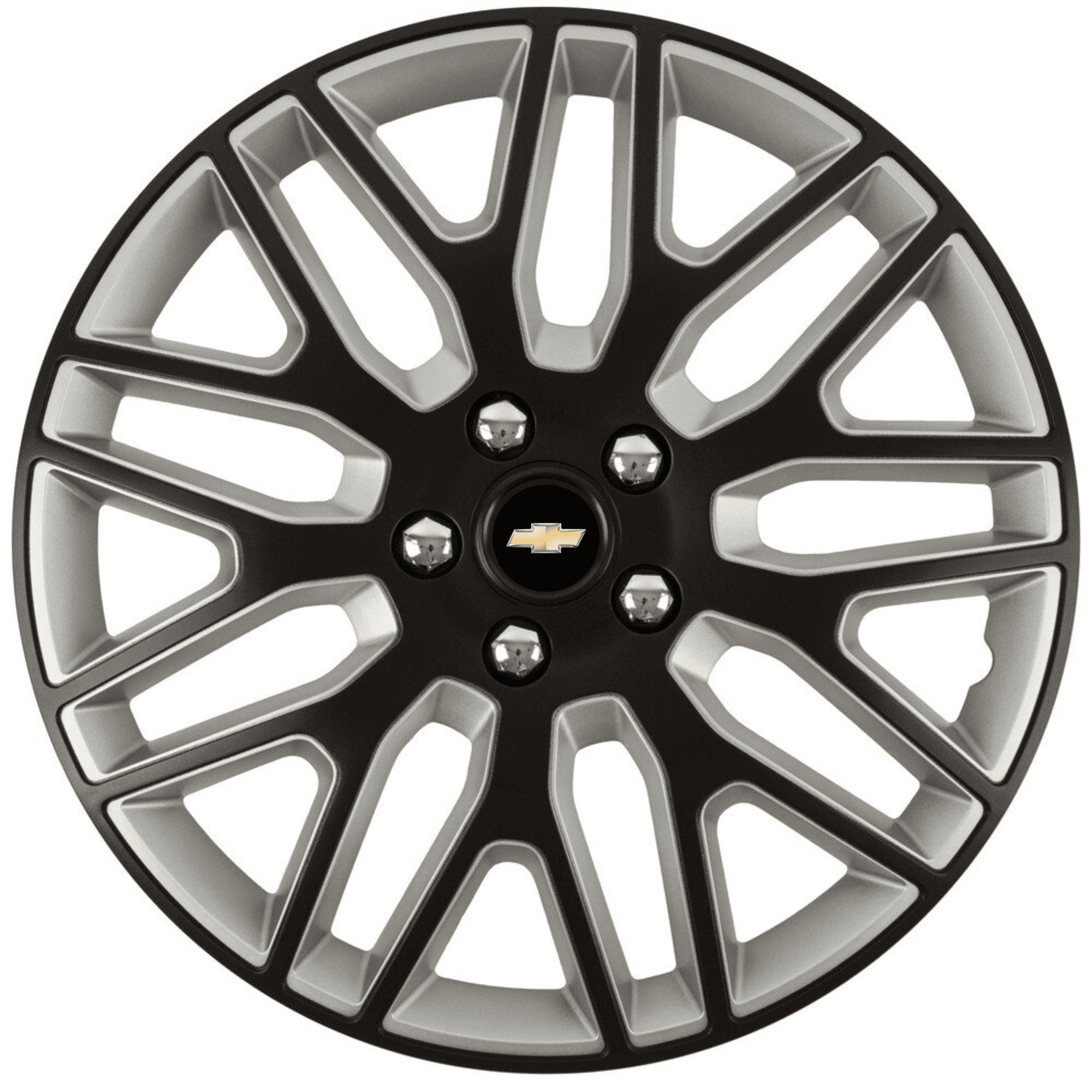 Set 4 Capace Roti 14 inchi (R14) Dakar Negru-Gri, Compatibile Cu Chevrolet