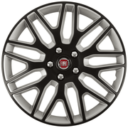 Set 4 Capace Roti 15 inchi (R15) Best Alb-Negru, Compatibile Cu Fiat