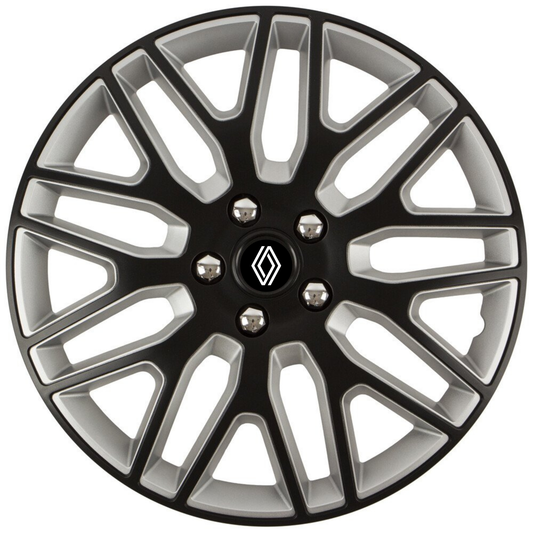 Set 4 Capace Roti 17 inchi (R17) Dakar Negru-Gri, Compatibile Cu Renault Nou