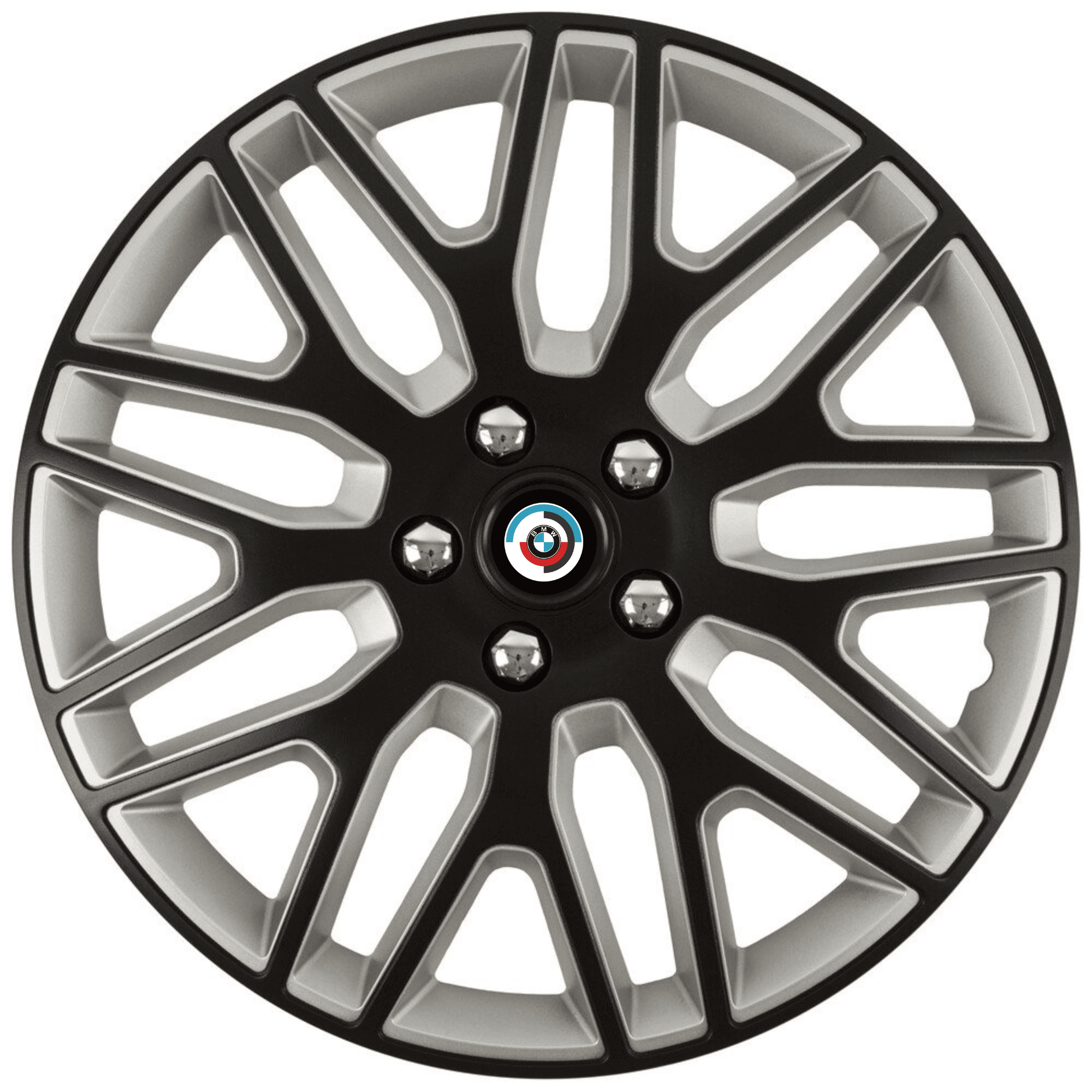 Set 4 Capace Roti 15 inchi (R15) Dakar Negru-Gri, Compatibile Cu BMW Nou