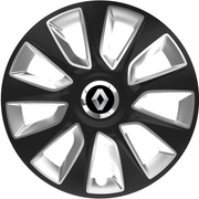 Set 4 Capace Roti 16 inchi (R16) Stratos Gri-Negru, Compatibile Cu Renault