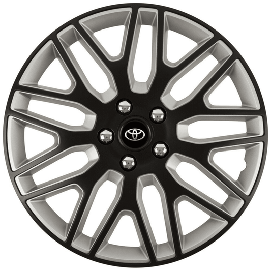 Set 4 Capace Roti 15 inchi (R15) Dakar Negru-Gri, Compatibile Cu Toyota