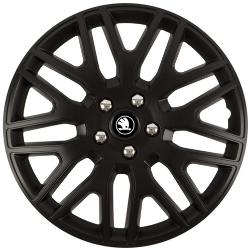 Set 4 Capace Roti 16 inchi (R16) Dakar Negru, Compatibile Cu Skoda Nou