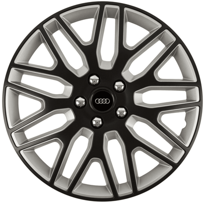 Set 4 Capace Roti 17 inchi (R17) Best Alb-Negru, Compatibile Cu Audi