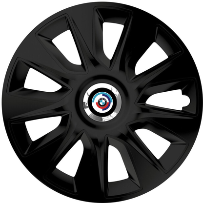 Set 4 Capace Roti 16 inchi (R16) Stratos Negru, Compatibile Cu BMW Nou