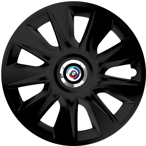Set 4 Capace Roti 16 inchi (R16) Stratos Negru, Compatibile Cu BMW Nou