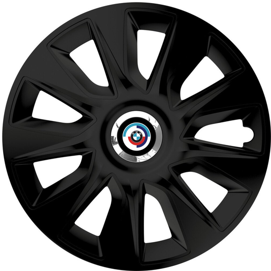 Set 4 Capace Roti 16 inchi (R16) Stratos Negru, Compatibile Cu BMW Nou