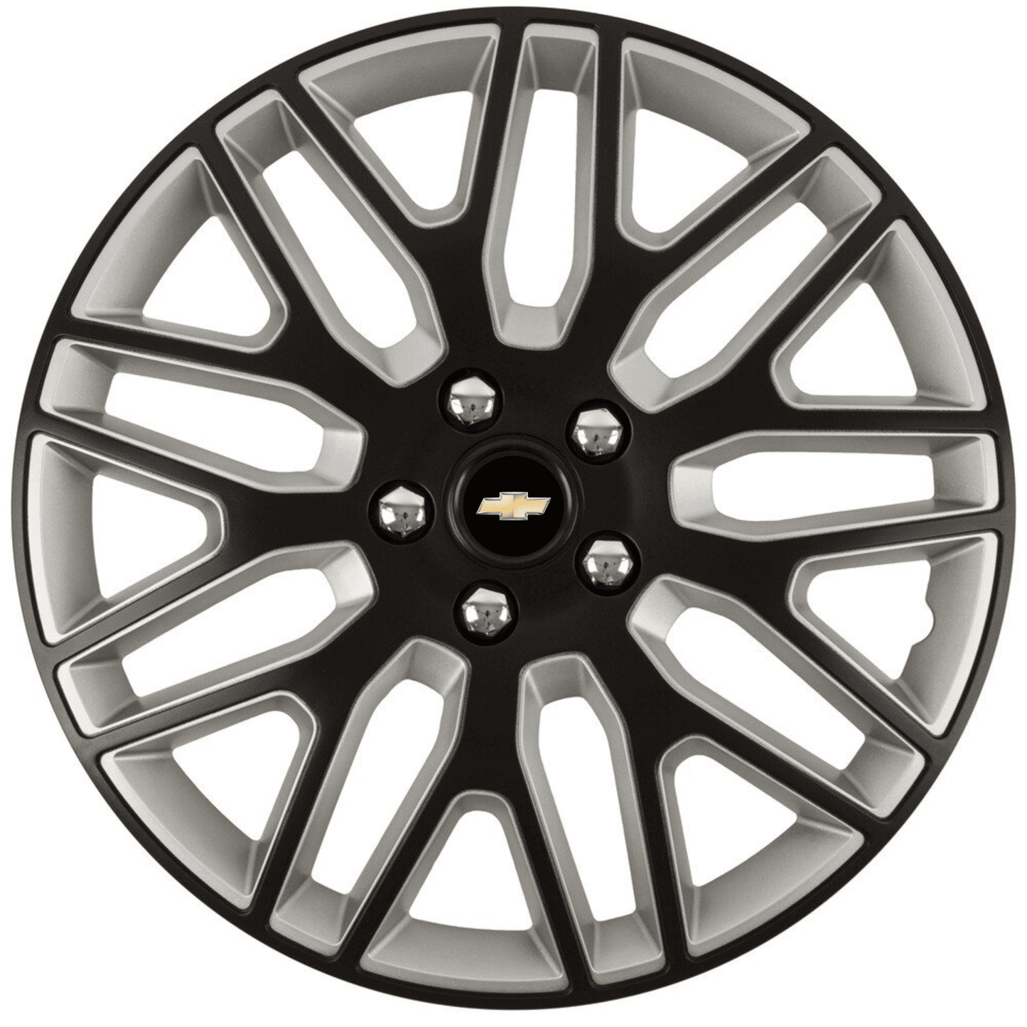 Set 4 Capace Roti 15 inchi (R15) Dakar Negru-Gri, Compatibile Cu Chevrolet