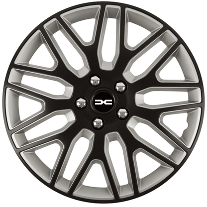 Set 4 Capace Roti 15 inchi (R15) Best Alb-Negru, Compatibile Cu Dacia Nou