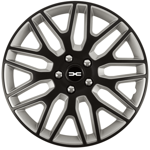 Set 4 Capace Roti 15 inchi (R15) Best Alb-Negru, Compatibile Cu Dacia Nou